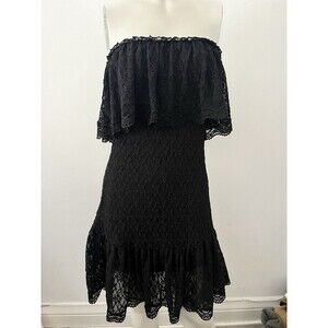 Moda International Dress S Dark romantic whimsigoth Boho Fairy strapless Witchy